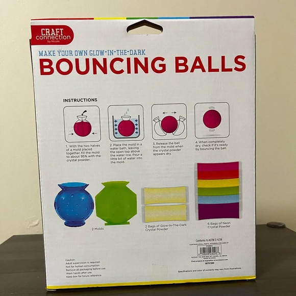Bouncy Ball Craft Kit- Glow in the dark - Picture 2 of 2